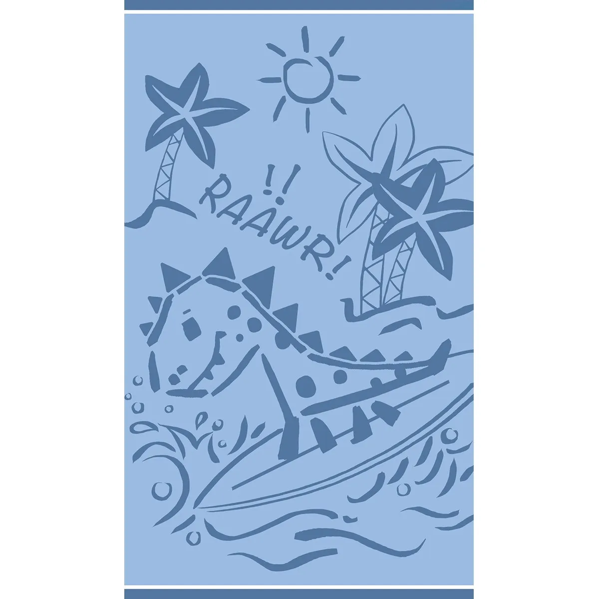 ΠΑΙΔΙΚΗ ΠΕΤΣΕΤΑ ΘΑΛΑΣΣΗΣ DINOSAUR SURFER  (70Χ120)