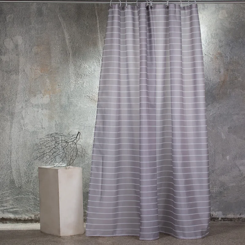 ΚΟΥΡΤΙΝΑ ΜΠΑΝΙΟΥ 180X180 STRIPE