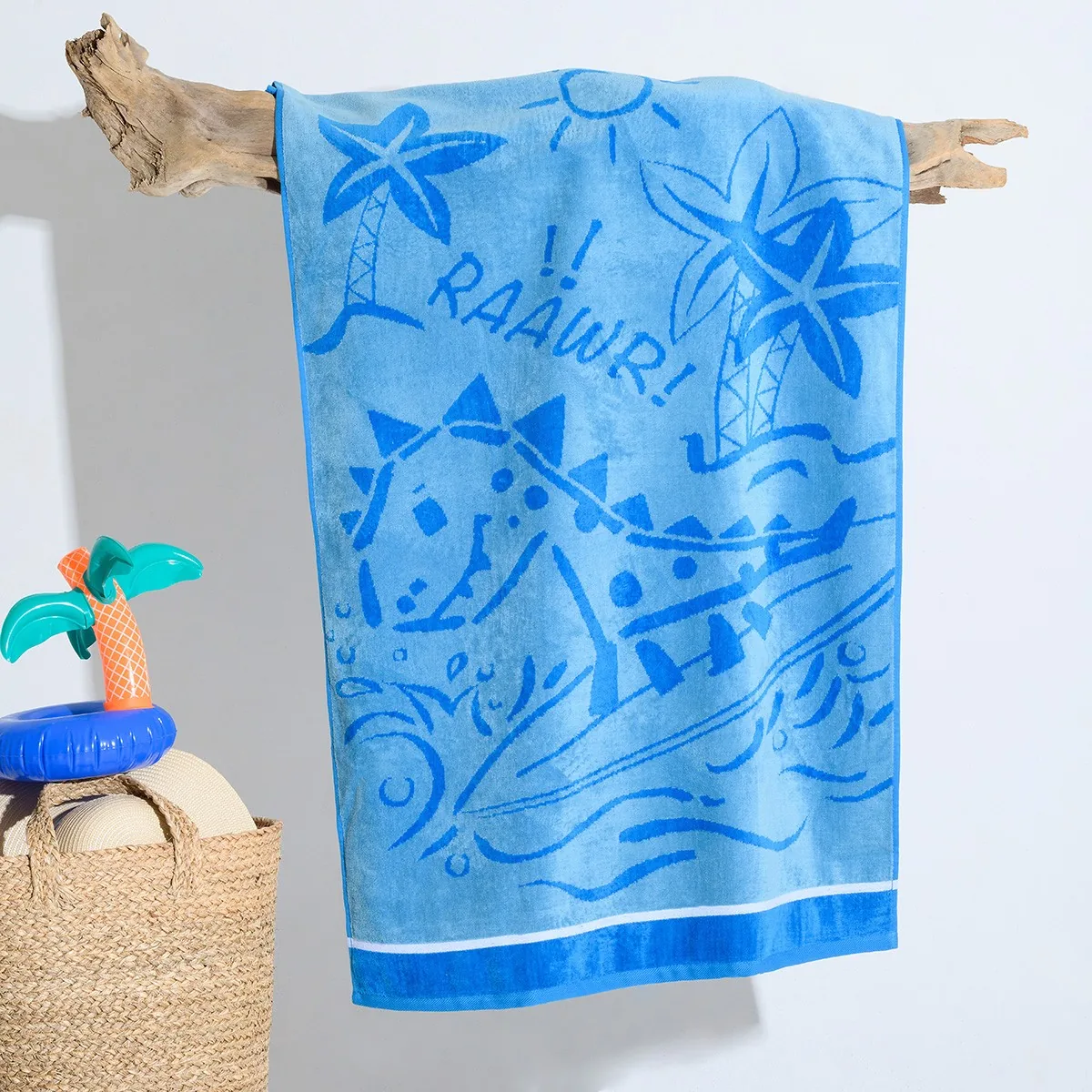 ΠΑΙΔΙΚΗ ΠΕΤΣΕΤΑ ΘΑΛΑΣΣΗΣ DINOSAUR SURFER  (70Χ120)